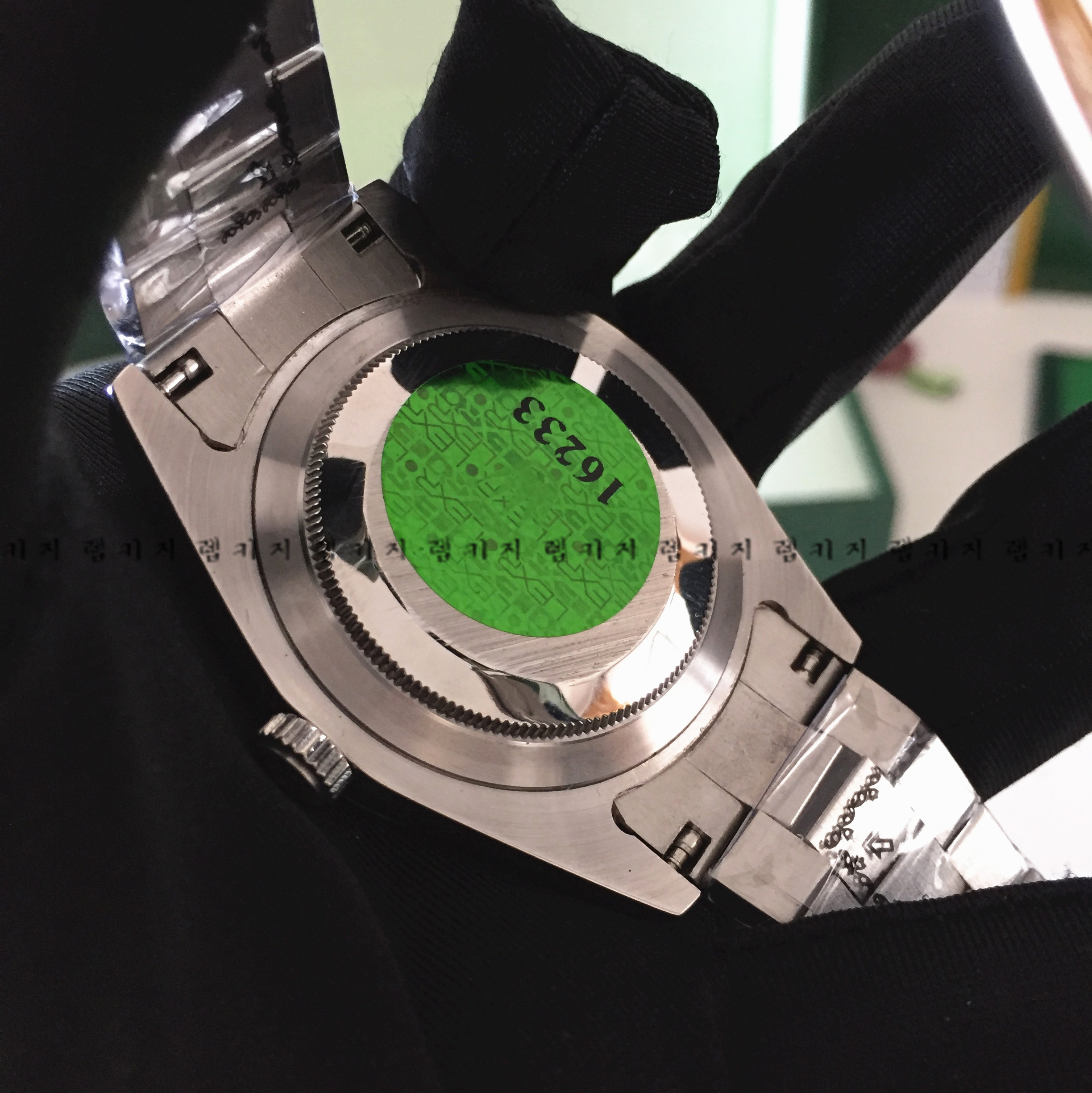 로렉스 데이데이트 그레이다이얼 스틸 메탈시계